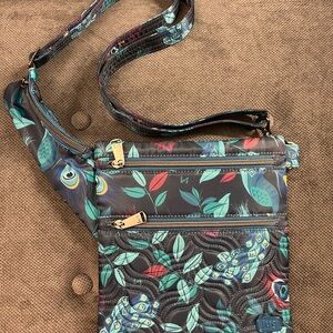 Lug Skipper Peacock Patterned Crossbody